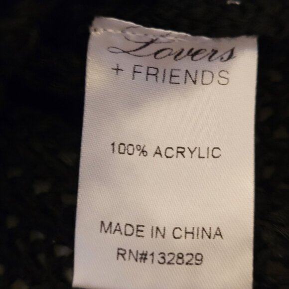 Lovers + Friends Black Knit Seater with Bell Sleeves - NWOT - Picture 6 of 8